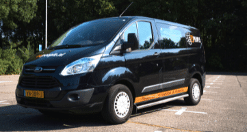 Ford Transit custom with EU-People wrapping
